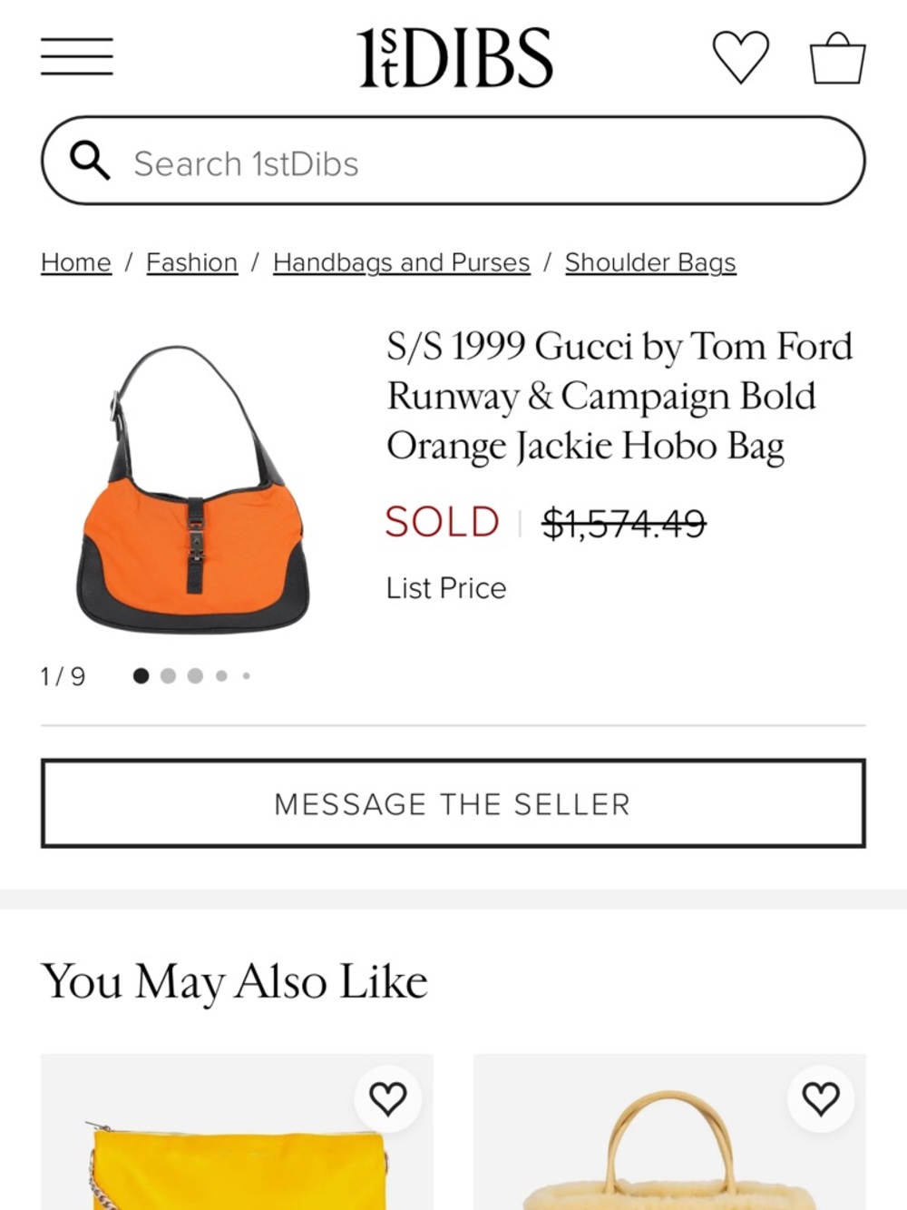 S/S 1999 GUCCI Jackie Tom Ford Runway Campaign Nylon Orange Las Vegas Hippies - Picture 11 of 11